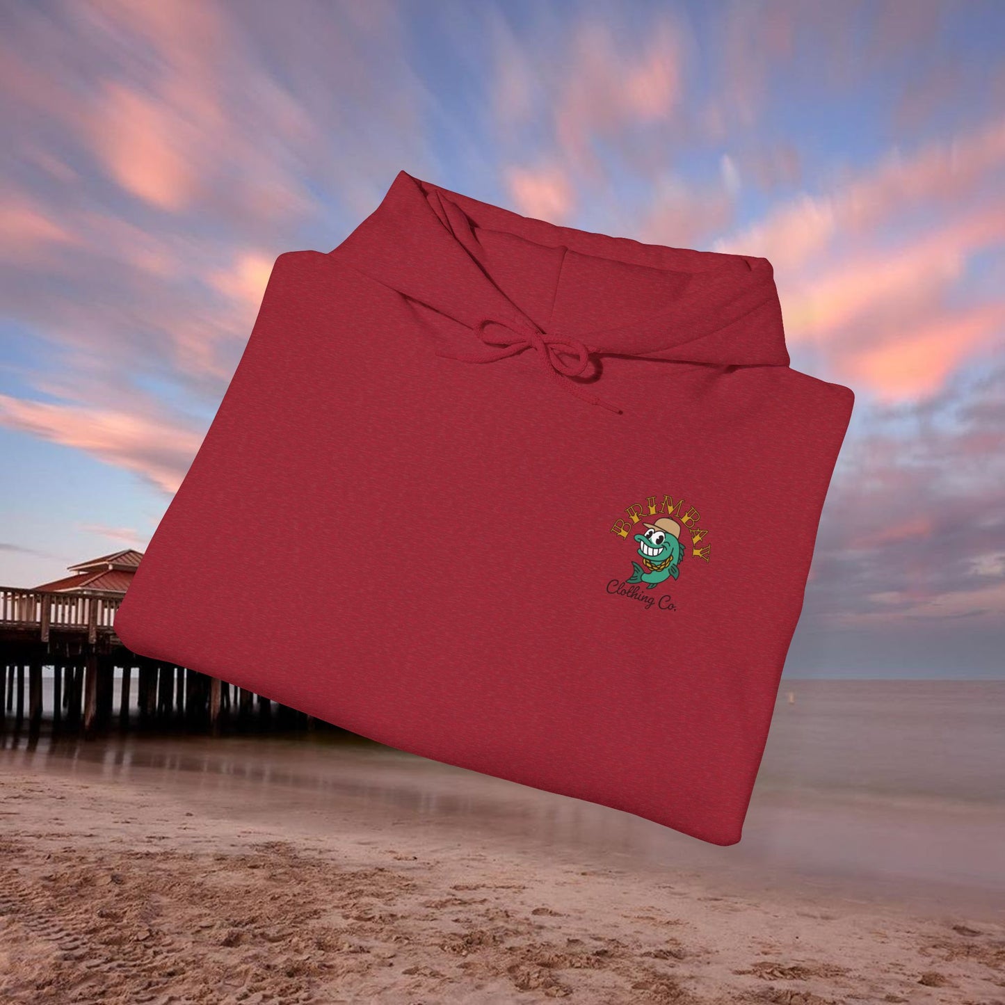 Brimbay Heavyweight Hoodie – Unisex Logo Coastal Classic