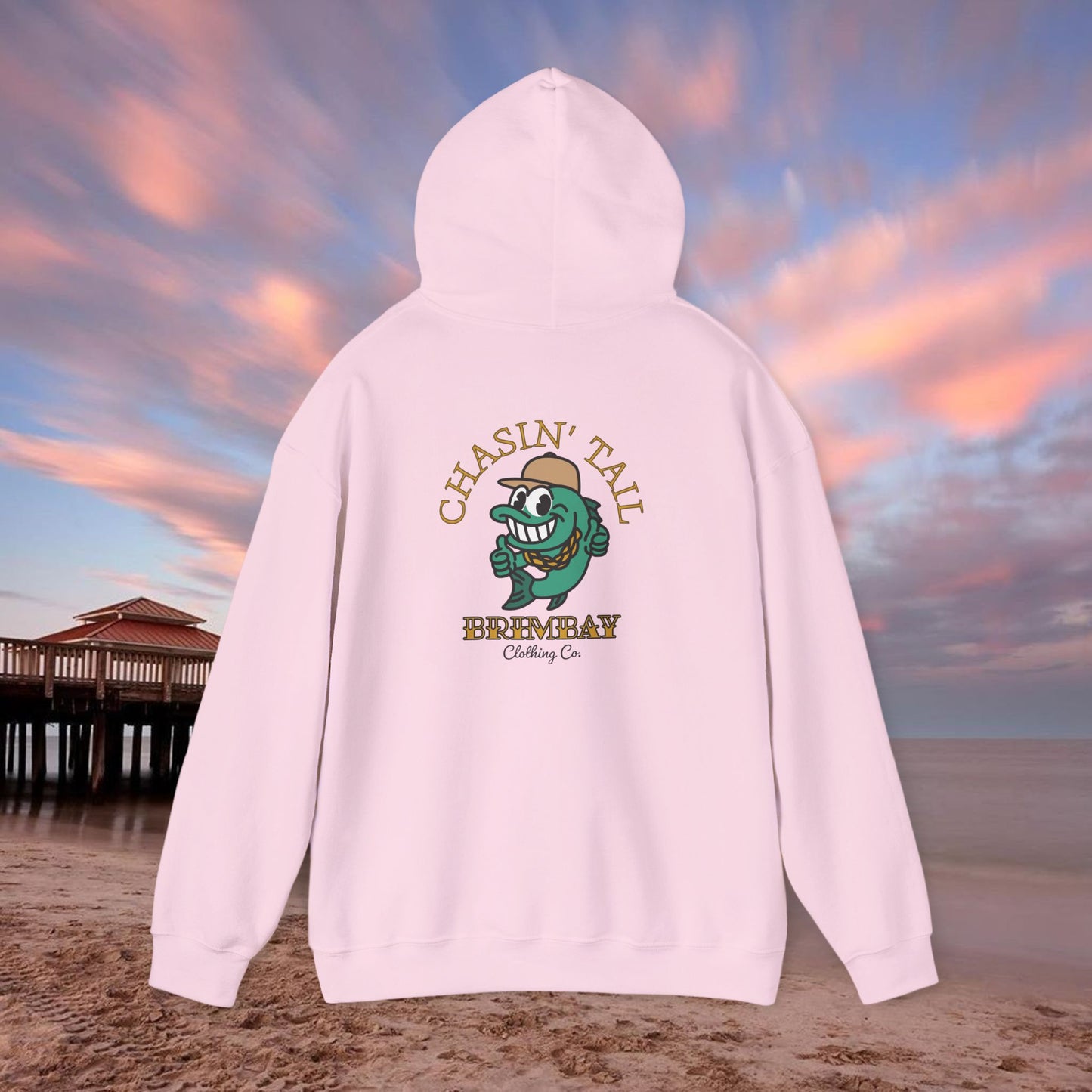 Brimbay “Chasin’ Tail” Heavyweight Hoodie – Unisex Logo Coastal Classic Hoodie