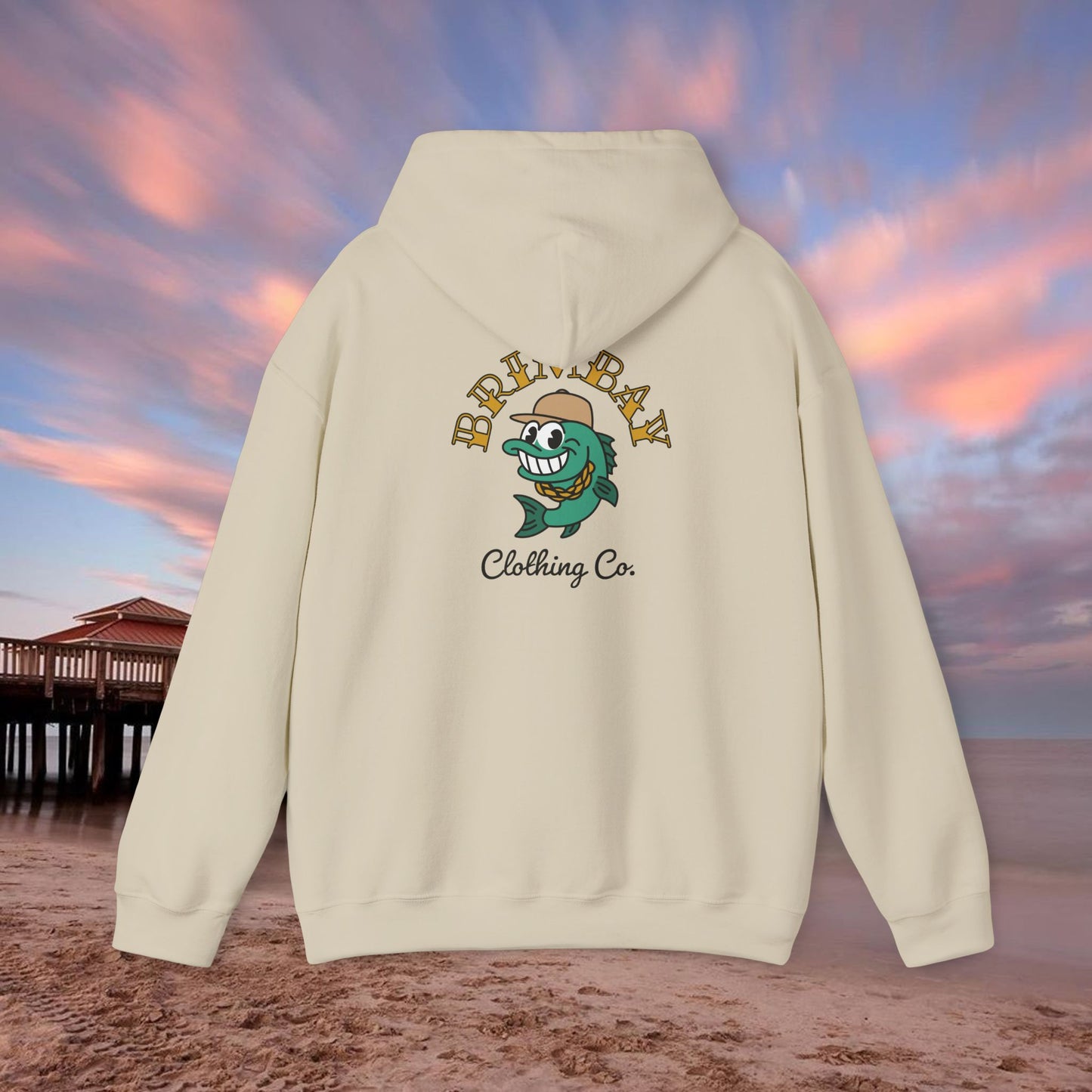 Brimbay Heavyweight Hoodie – Unisex Logo Coastal Classic
