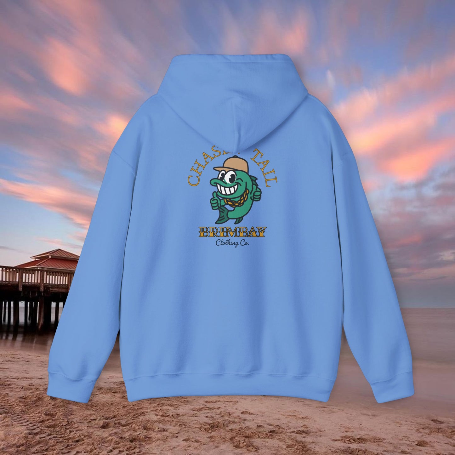 Brimbay “Chasin’ Tail” Heavyweight Hoodie – Unisex Logo Coastal Classic Hoodie