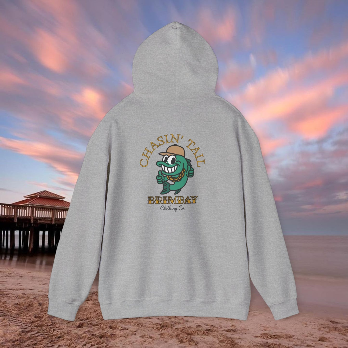 Brimbay “Chasin’ Tail” Heavyweight Hoodie – Unisex Logo Coastal Classic Hoodie
