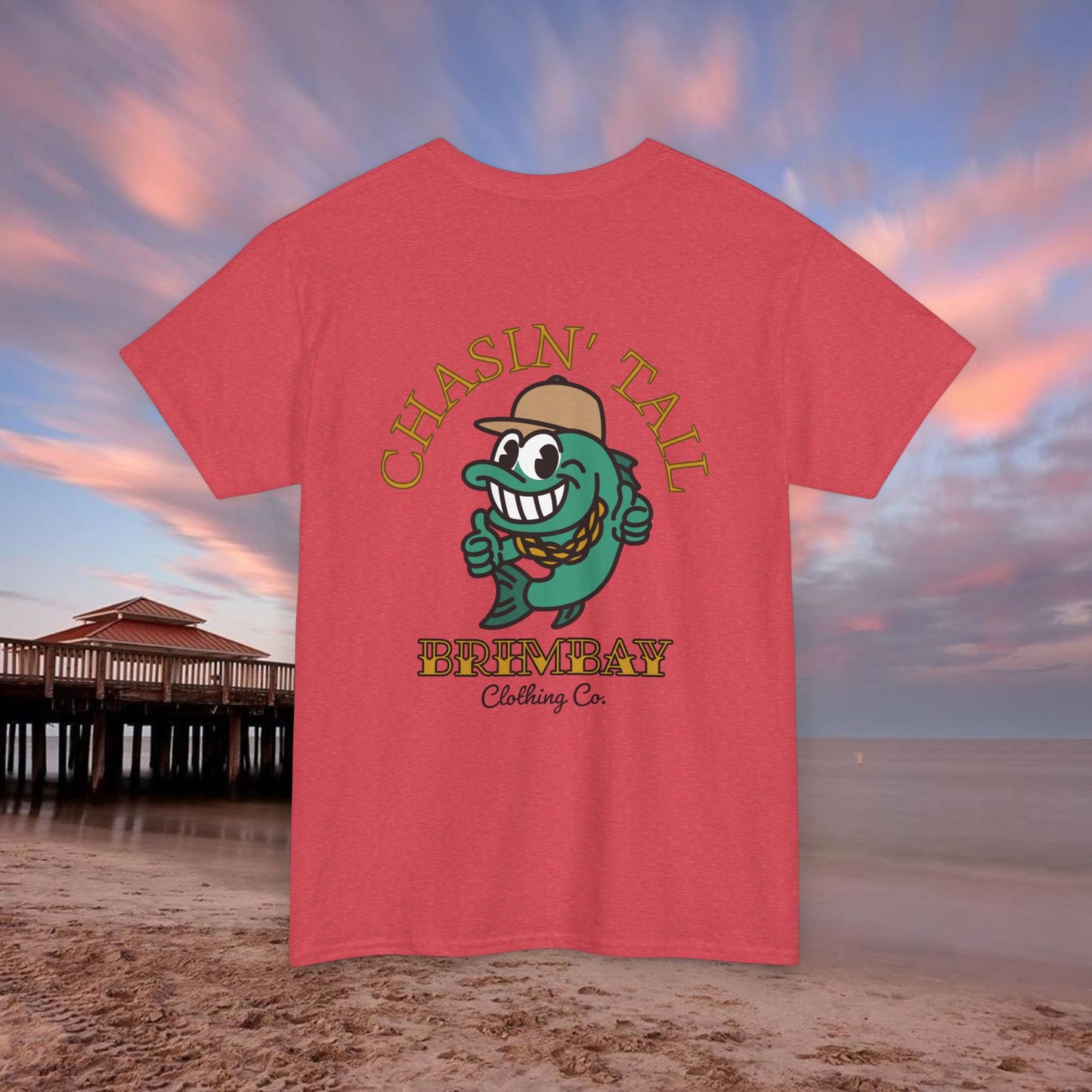 Brimbay “Chasin’ Tail” Heavy Cotton Graphic T-Shirt – Unisex Logo Tee