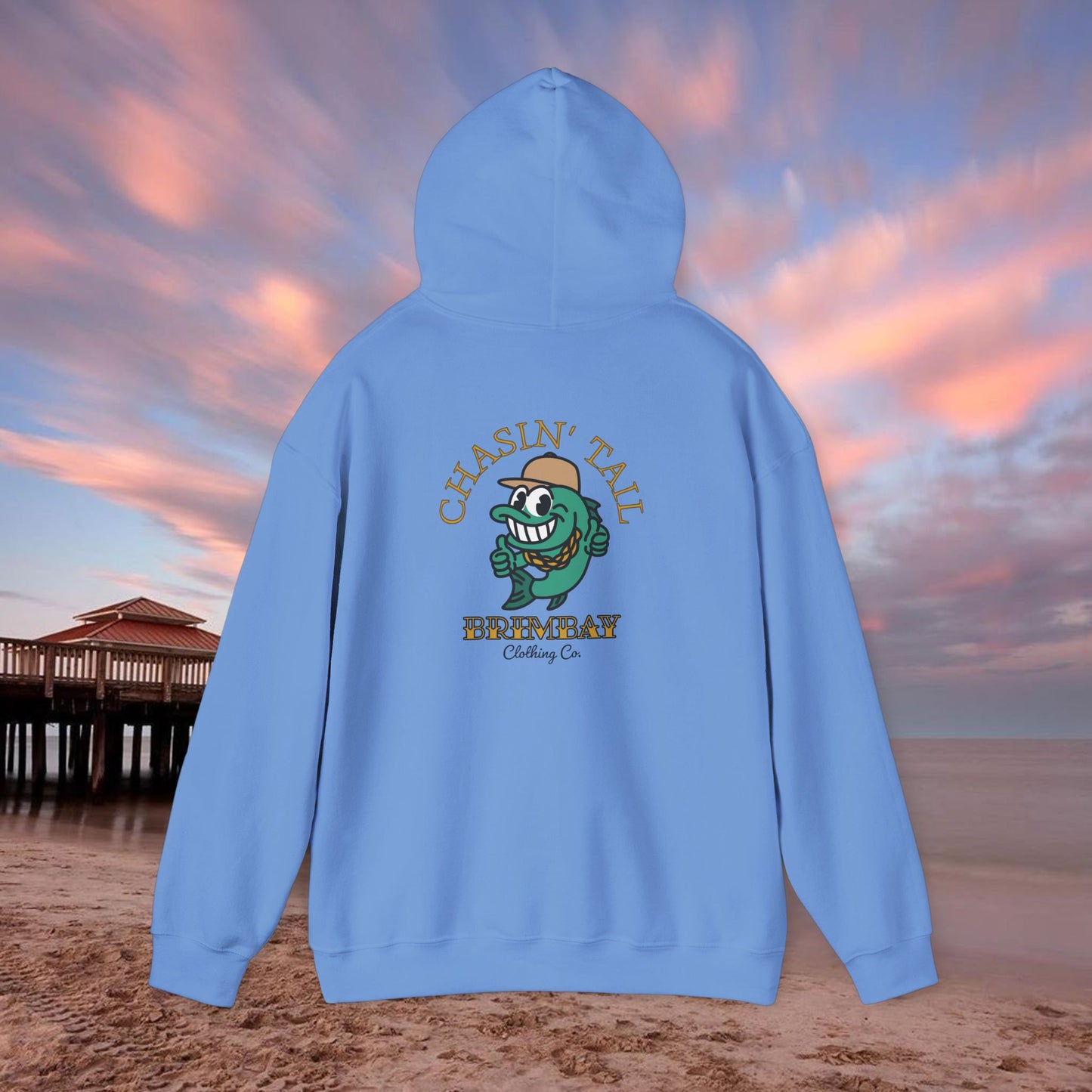 Brimbay “Chasin’ Tail” Heavyweight Hoodie – Unisex Logo Coastal Classic Hoodie