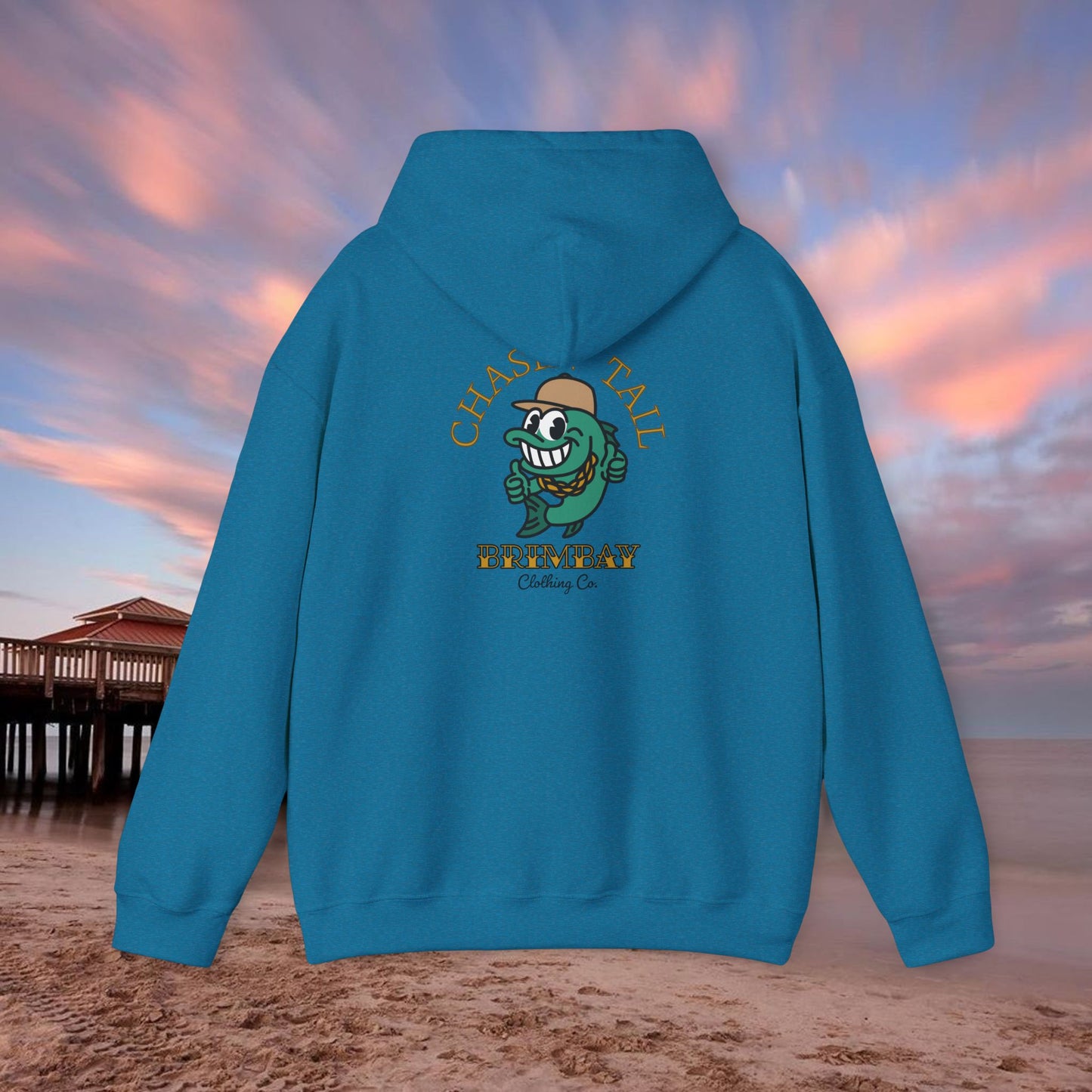 Brimbay “Chasin’ Tail” Heavyweight Hoodie – Unisex Logo Coastal Classic Hoodie
