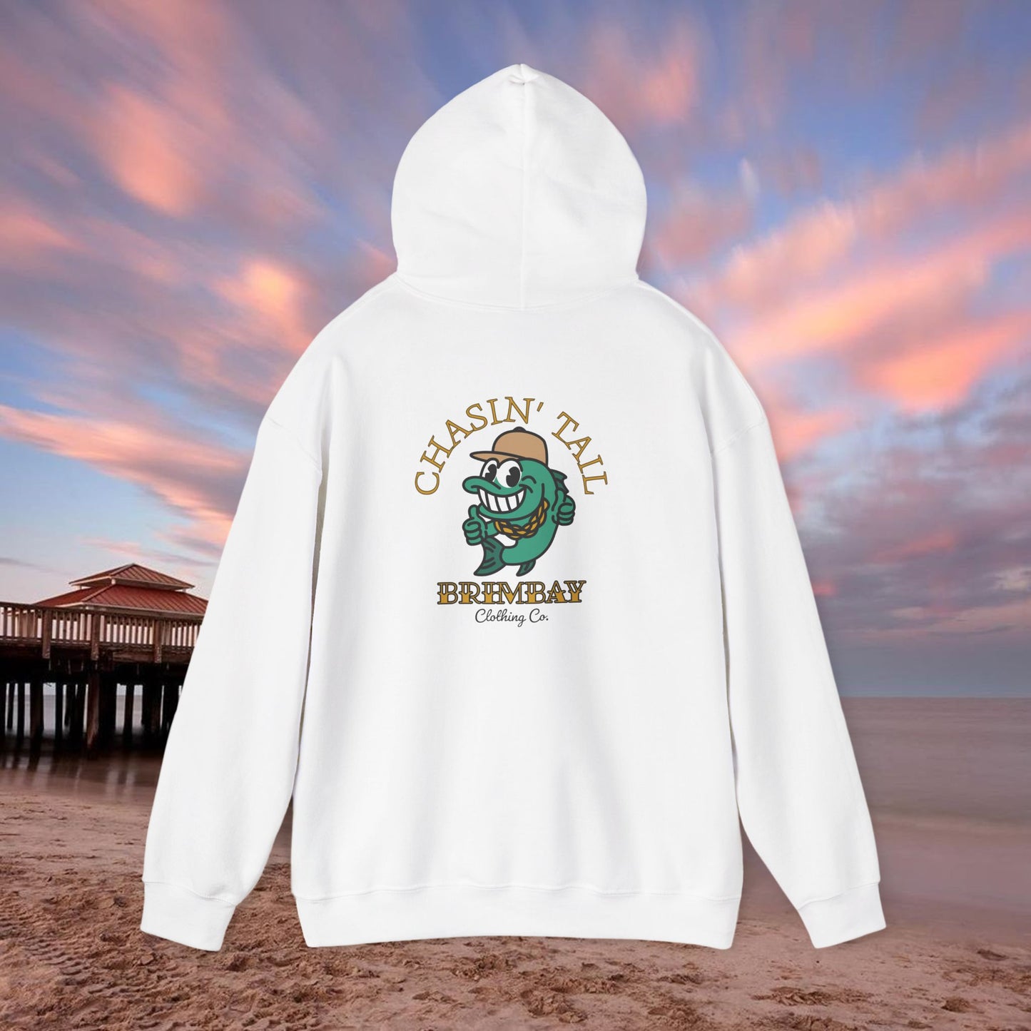 Brimbay “Chasin’ Tail” Heavyweight Hoodie – Unisex Logo Coastal Classic Hoodie
