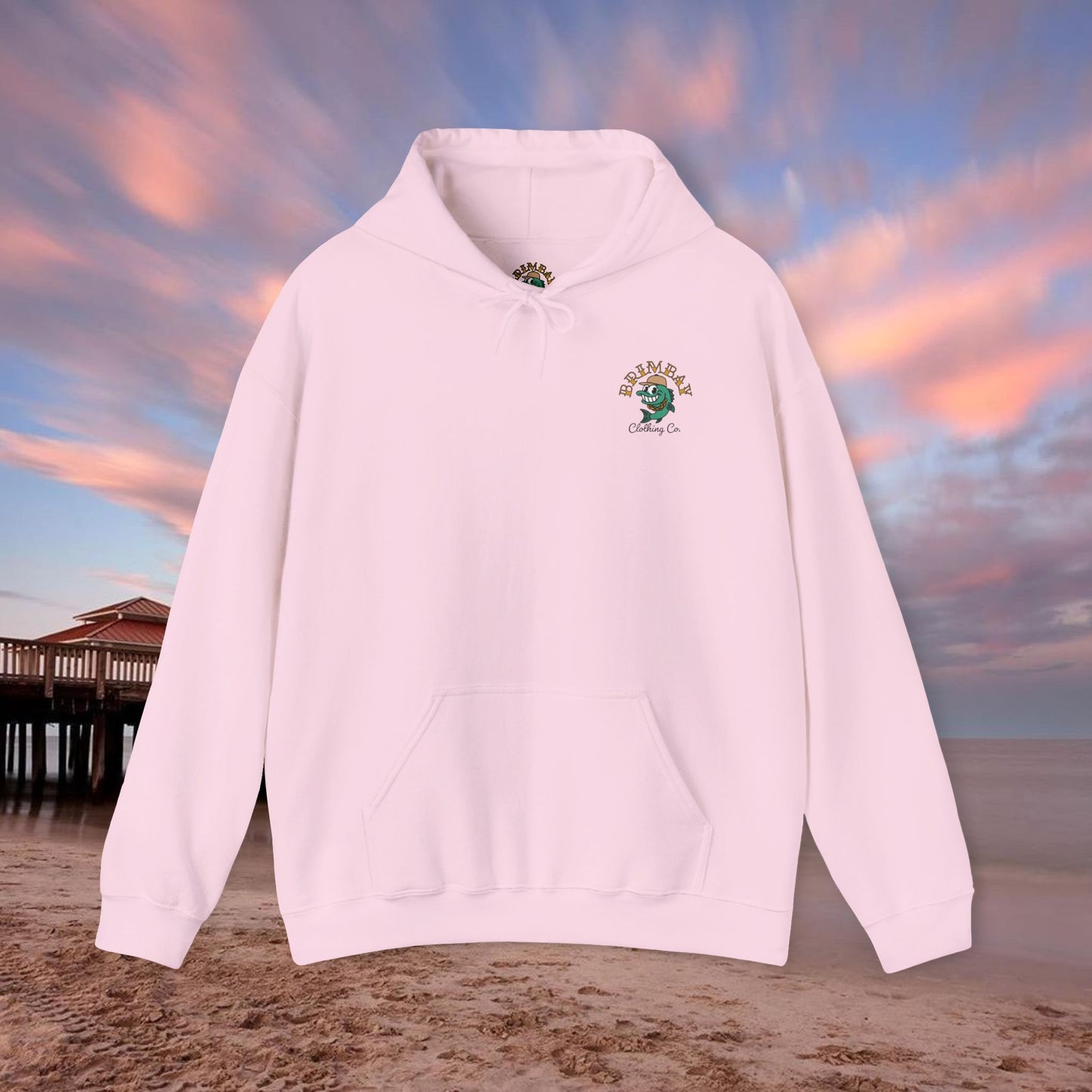 Brimbay “Chasin’ Tail” Heavyweight Hoodie – Unisex Logo Coastal Classic Hoodie