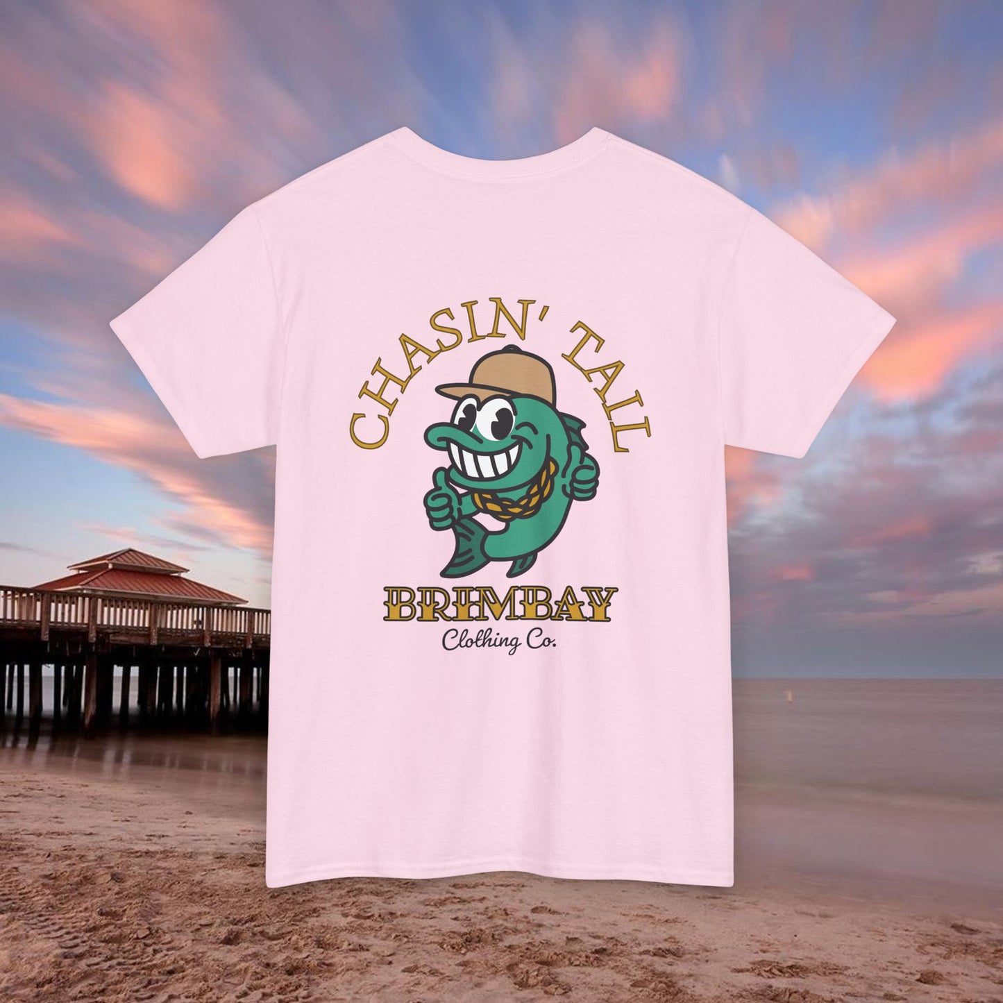 Brimbay “Chasin’ Tail” Heavy Cotton Graphic T-Shirt – Unisex Logo Tee