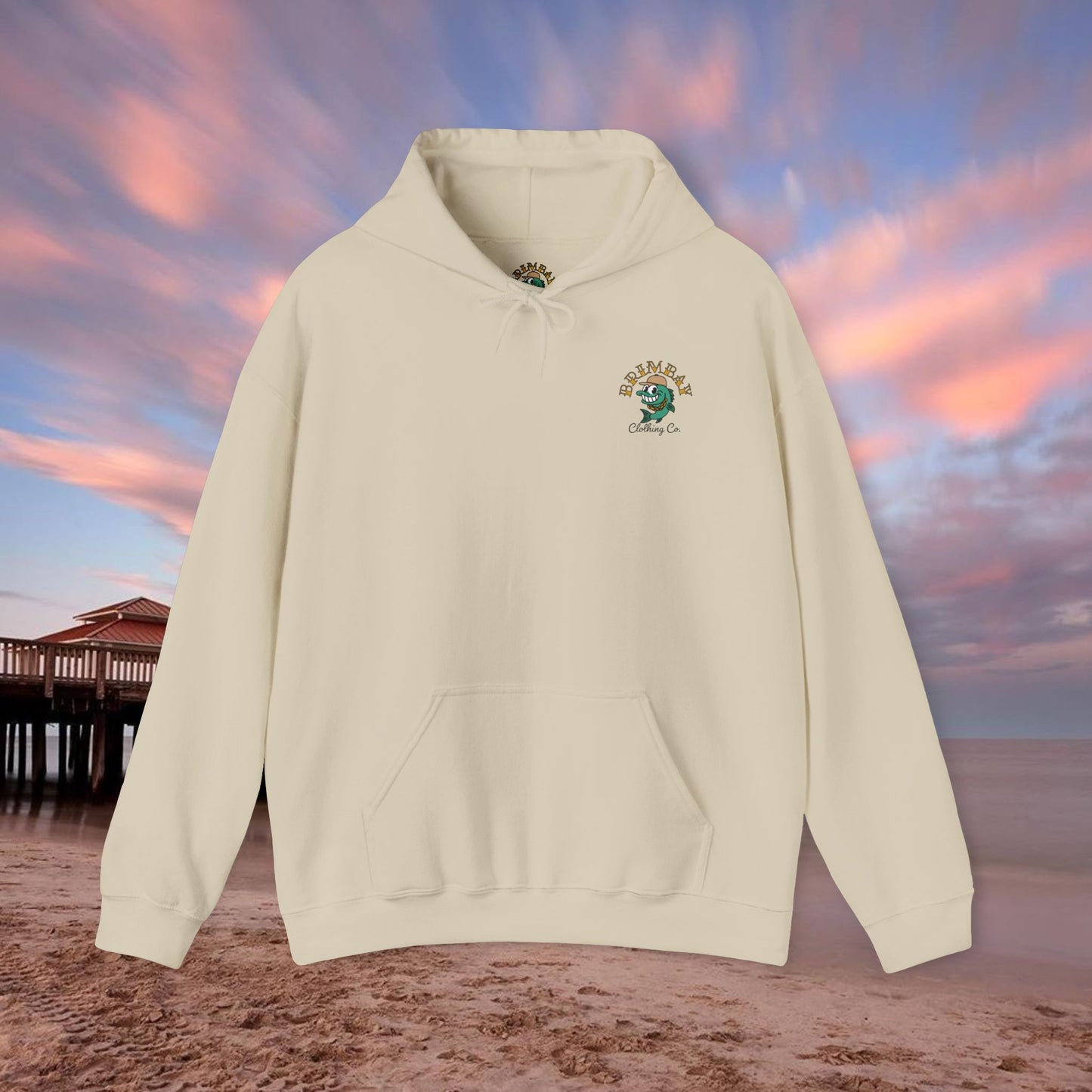 Brimbay “Chasin’ Tail” Heavyweight Hoodie – Unisex Logo Coastal Classic Hoodie