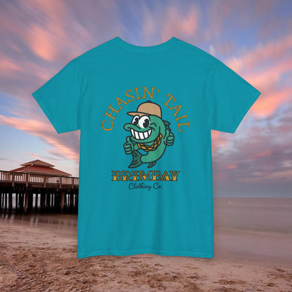 Brimbay “Chasin’ Tail” Heavy Cotton Graphic T-Shirt – Unisex Logo Tee