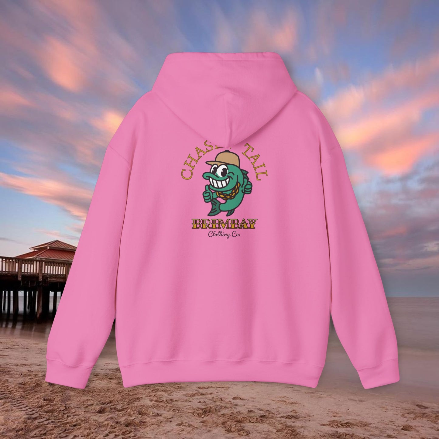 Brimbay “Chasin’ Tail” Heavyweight Hoodie – Unisex Logo Coastal Classic Hoodie