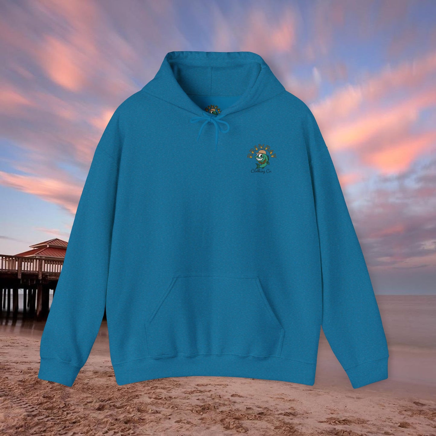 Brimbay “Chasin’ Tail” Heavyweight Hoodie – Unisex Logo Coastal Classic Hoodie
