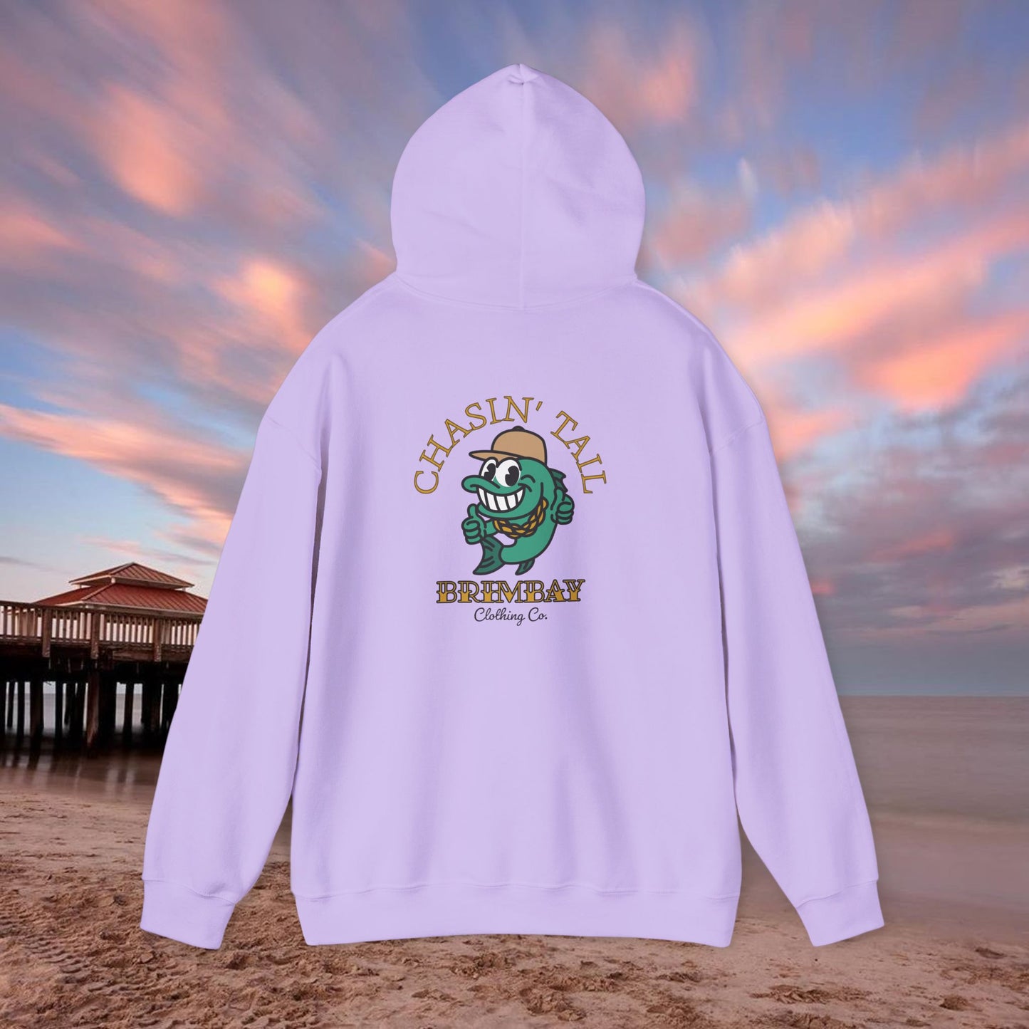 Brimbay “Chasin’ Tail” Heavyweight Hoodie – Unisex Logo Coastal Classic Hoodie