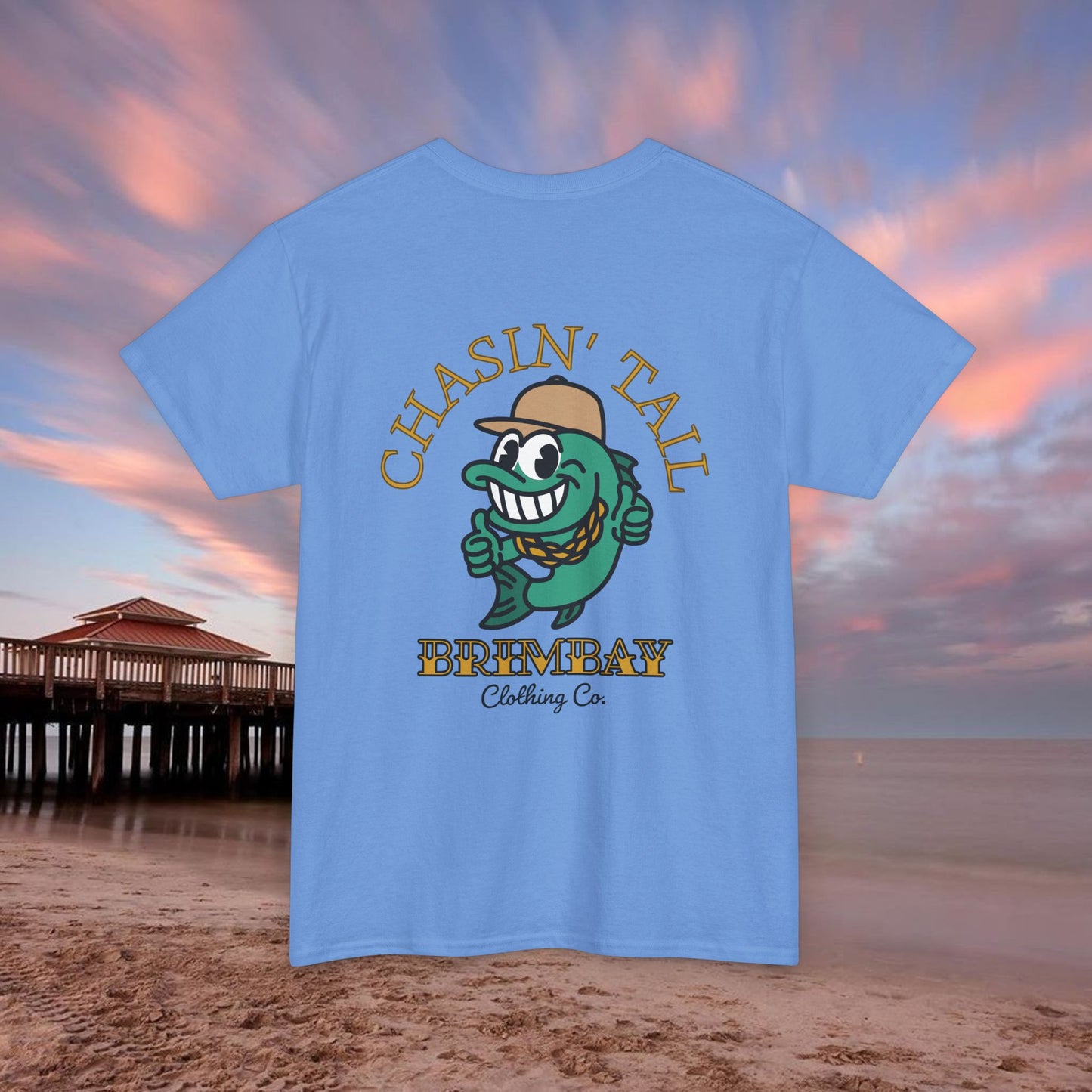 Brimbay “Chasin’ Tail” Heavy Cotton Graphic T-Shirt – Unisex Logo Tee