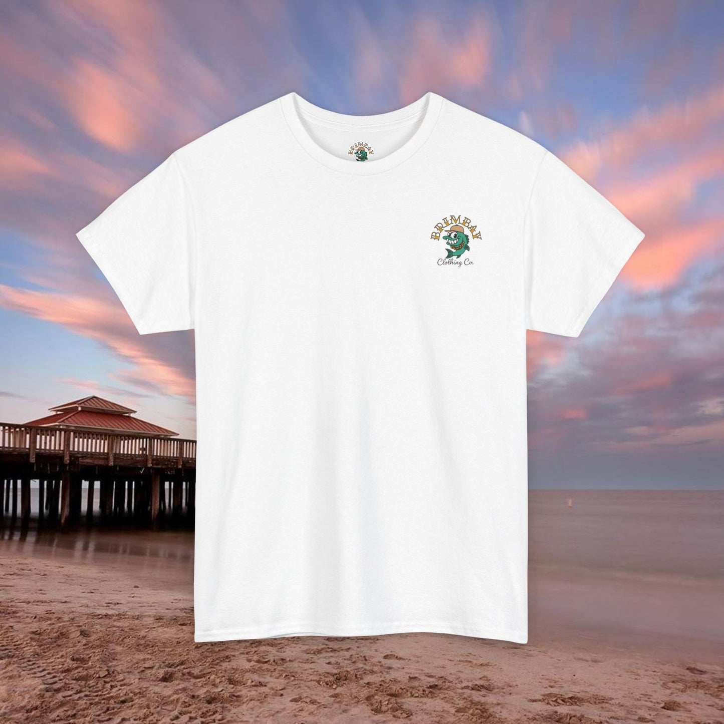 Brimbay “Chasin’ Tail” Heavy Cotton Graphic T-Shirt – Unisex Logo Tee