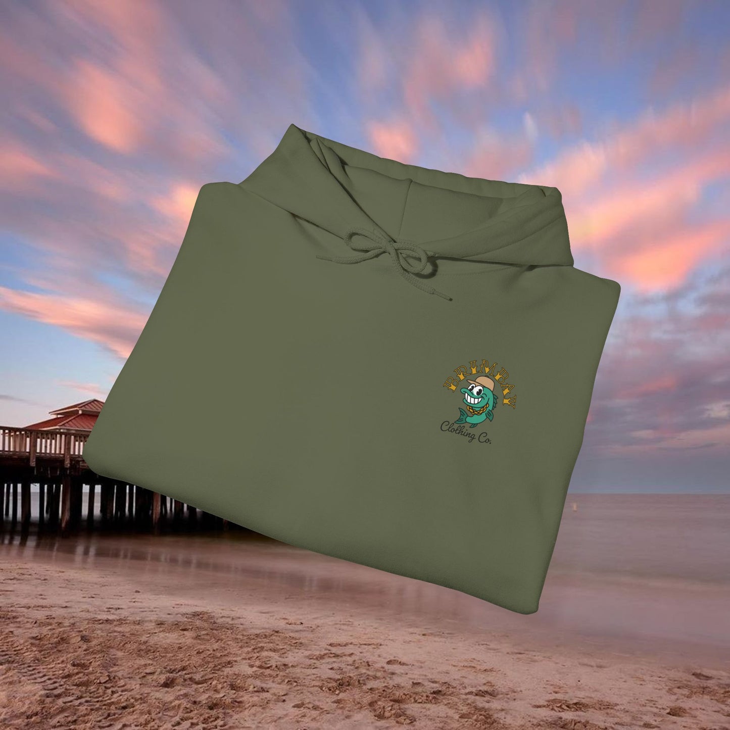 Brimbay “Chasin’ Tail” Heavyweight Hoodie – Unisex Logo Coastal Classic Hoodie