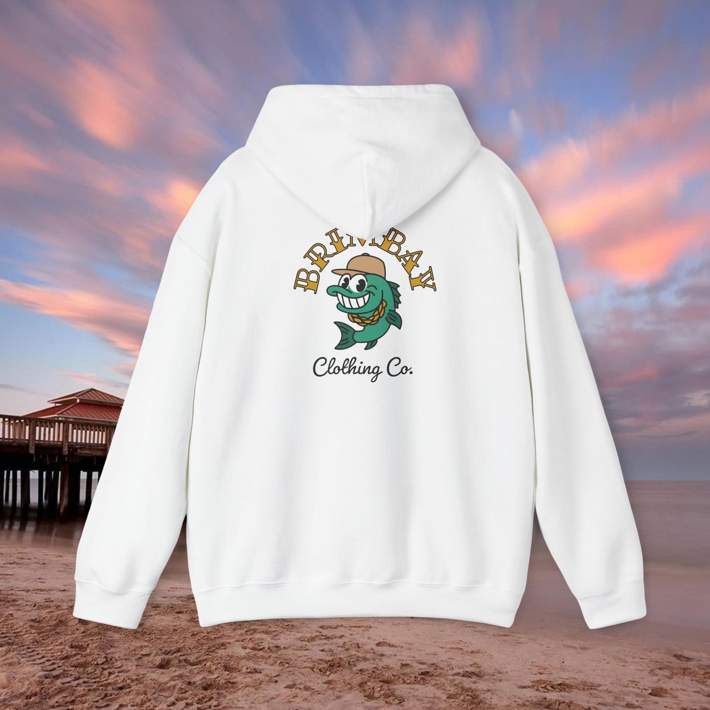 Brimbay Heavyweight Hoodie – Unisex Logo Coastal Classic