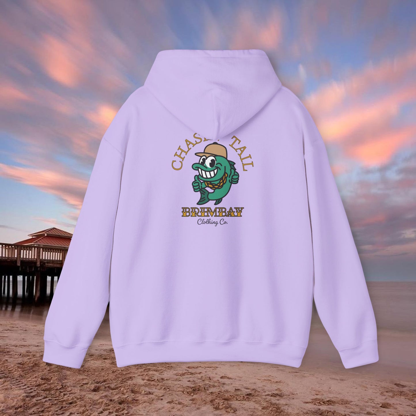 Brimbay “Chasin’ Tail” Heavyweight Hoodie – Unisex Logo Coastal Classic Hoodie