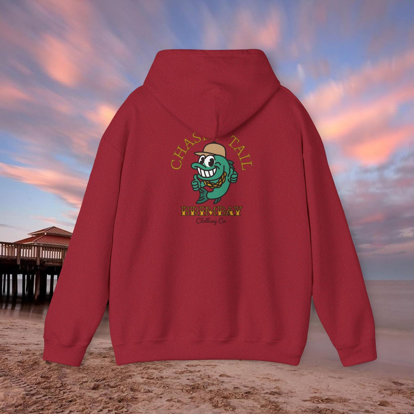Brimbay “Chasin’ Tail” Heavyweight Hoodie – Unisex Logo Coastal Classic Hoodie