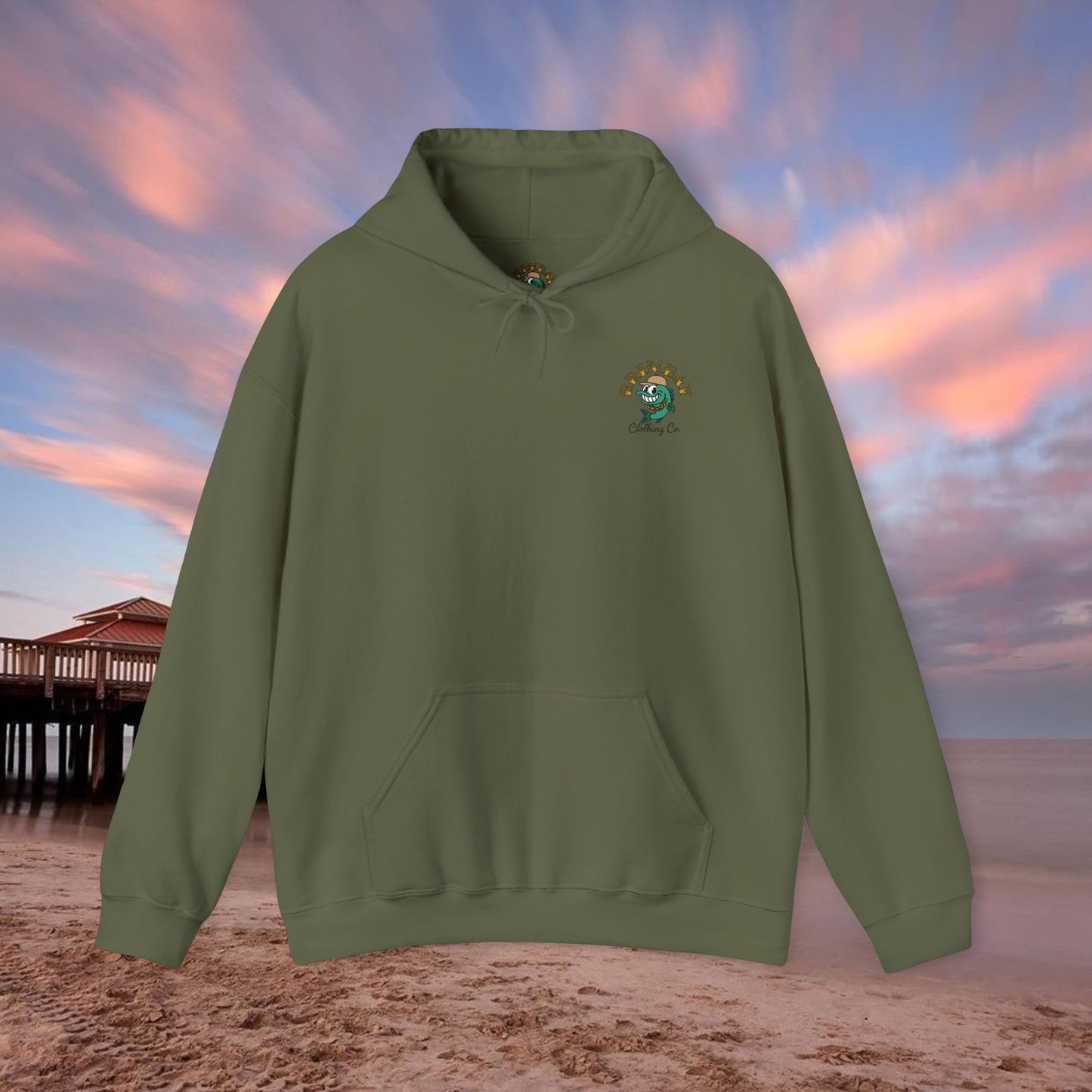 Brimbay “Chasin’ Tail” Heavyweight Hoodie – Unisex Logo Coastal Classic Hoodie