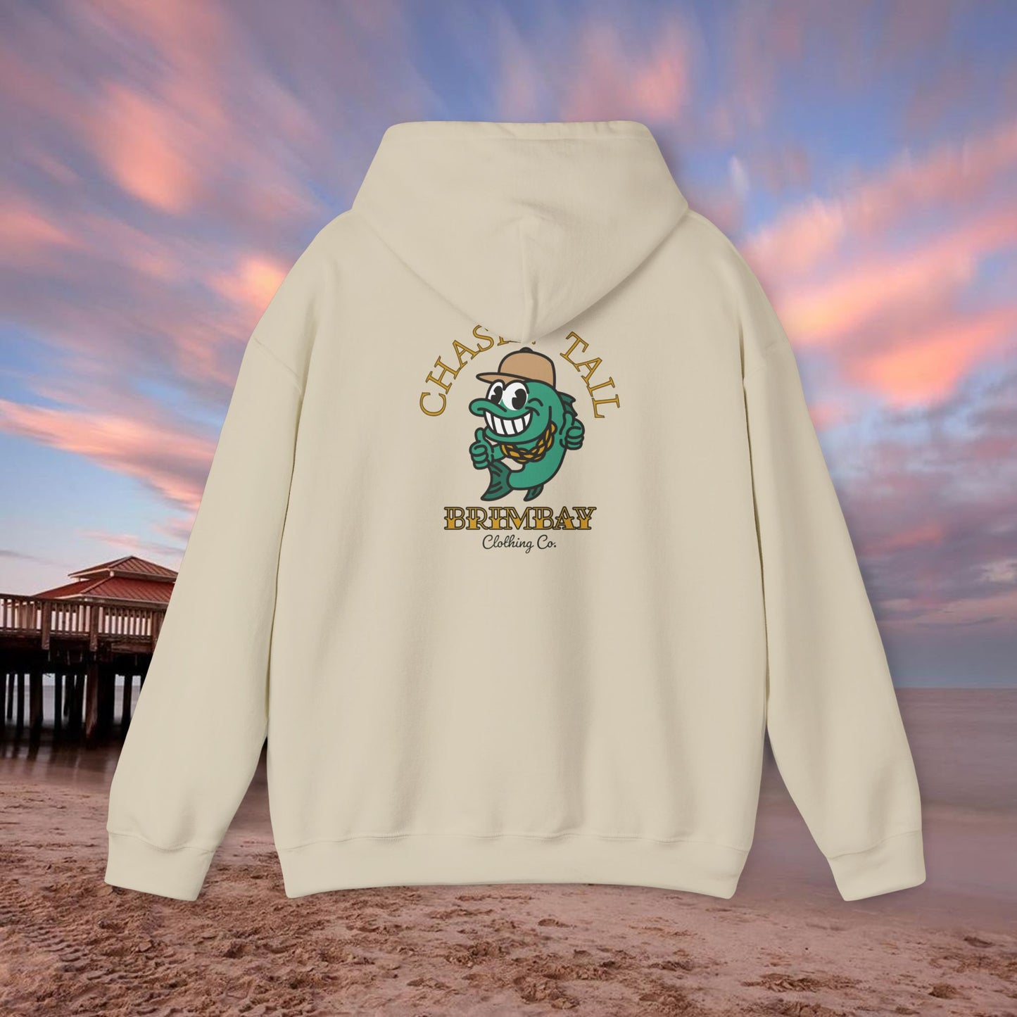 Brimbay “Chasin’ Tail” Heavyweight Hoodie – Unisex Logo Coastal Classic Hoodie