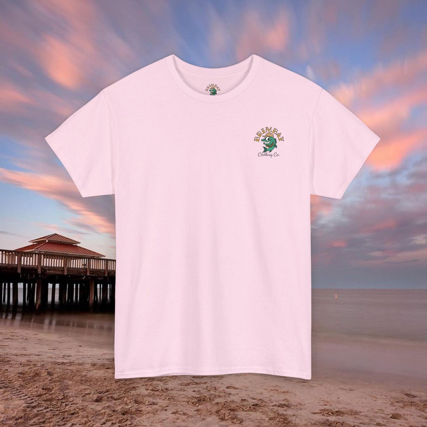 Brimbay “Chasin’ Tail” Heavy Cotton Graphic T-Shirt – Unisex Logo Tee