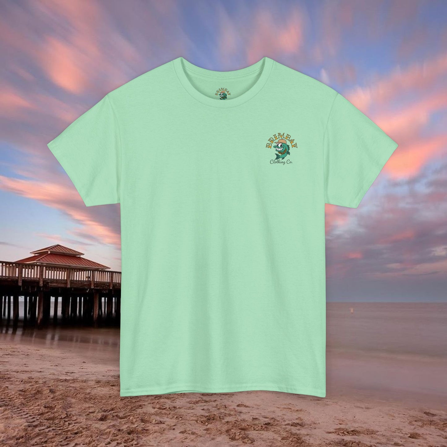 Brimbay “Chasin’ Tail” Heavy Cotton Graphic T-Shirt – Unisex Logo Tee